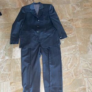 Hugo Boss pinstripe suit